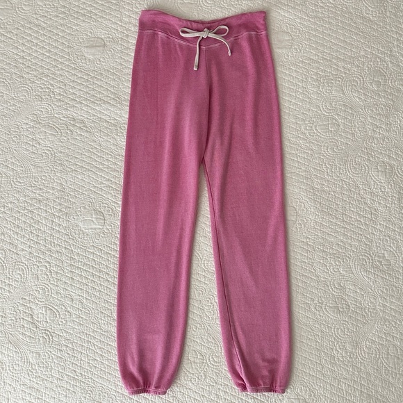 Sundry Pigment Dyed Pink Basic Sweatpants Joggers Women’s 2 / Medium USA Made - Picture 3 of 12